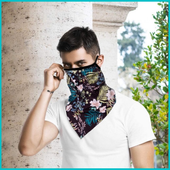 LAST ONE‼️ Tropical Floral Mask Scarf w/ Ear Loops - Picture 8 of 8